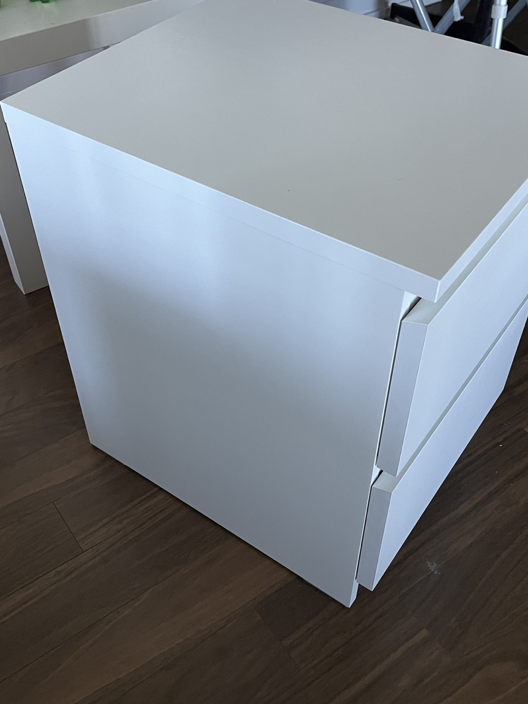 IKEA White 2-Drawer Nightstand - photo 3