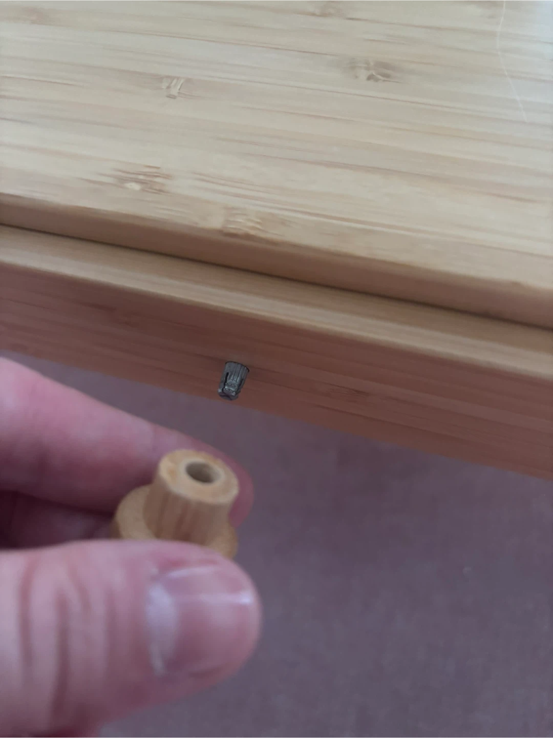 Bamboo Desk with Three Drawers - photo 3