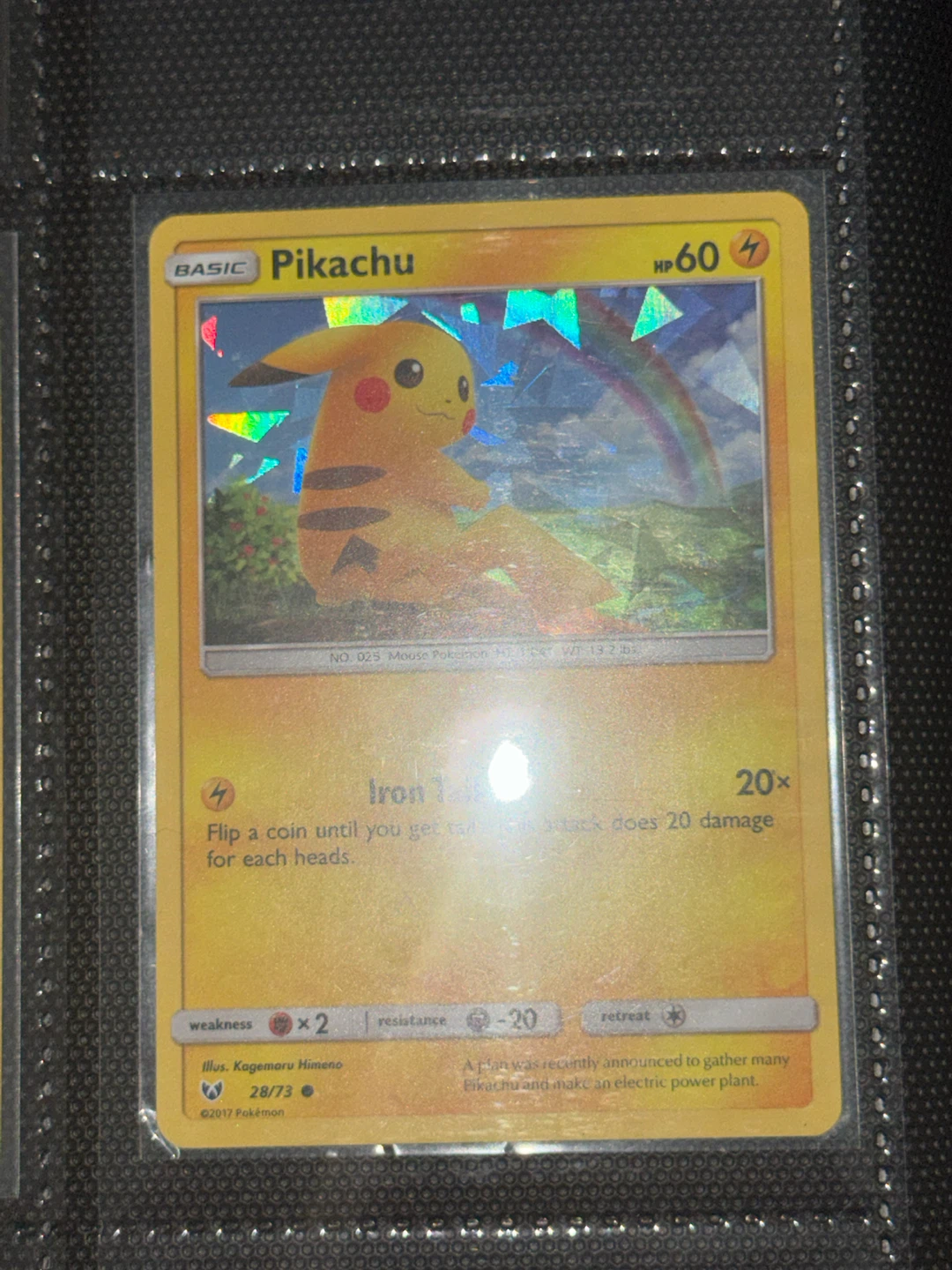 Pokemon pikachu card