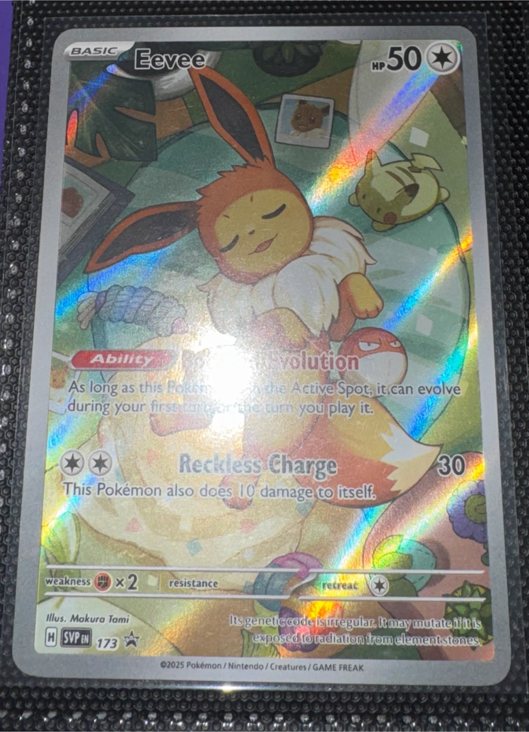 Pokemon Eevee promo card
