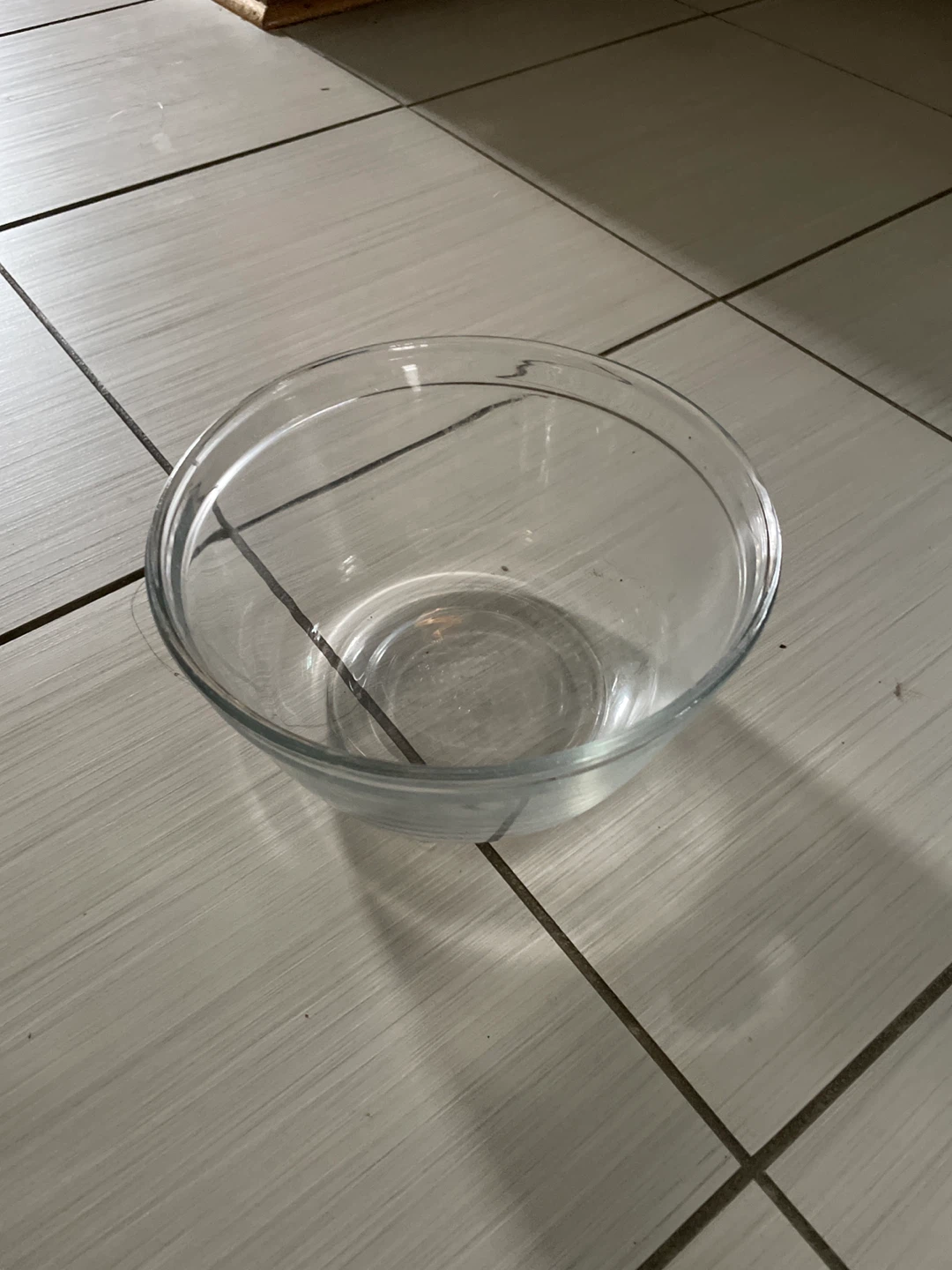 Clear Glass Mixing Bowl