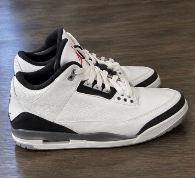Jordan 3 Retro White Black - photo 3