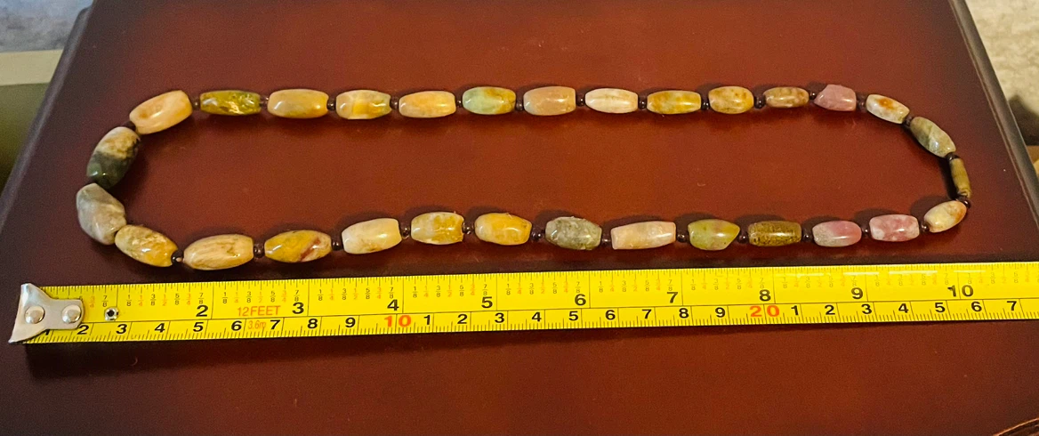 Vintage Agate bead necklace - photo 3