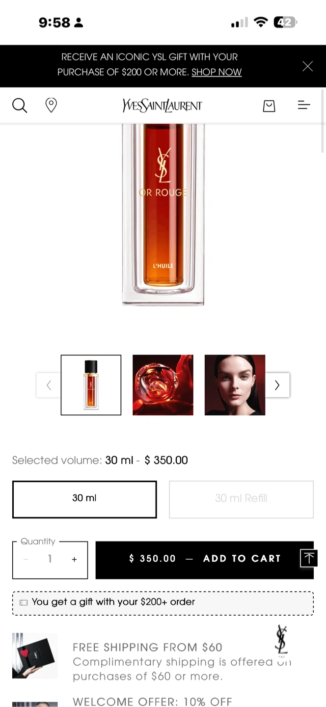 YSL Or Rouge L'Huile Recharge 30ml - photo 3
