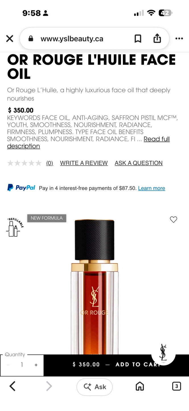 YSL Or Rouge L'Huile Recharge 30ml - photo 4