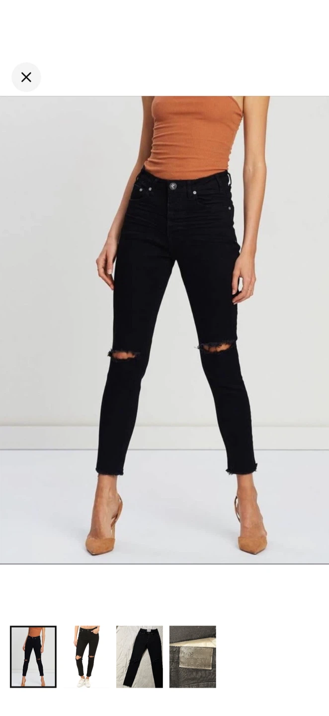 One X OneTeaspoon Freebird Jeans Black Size 26