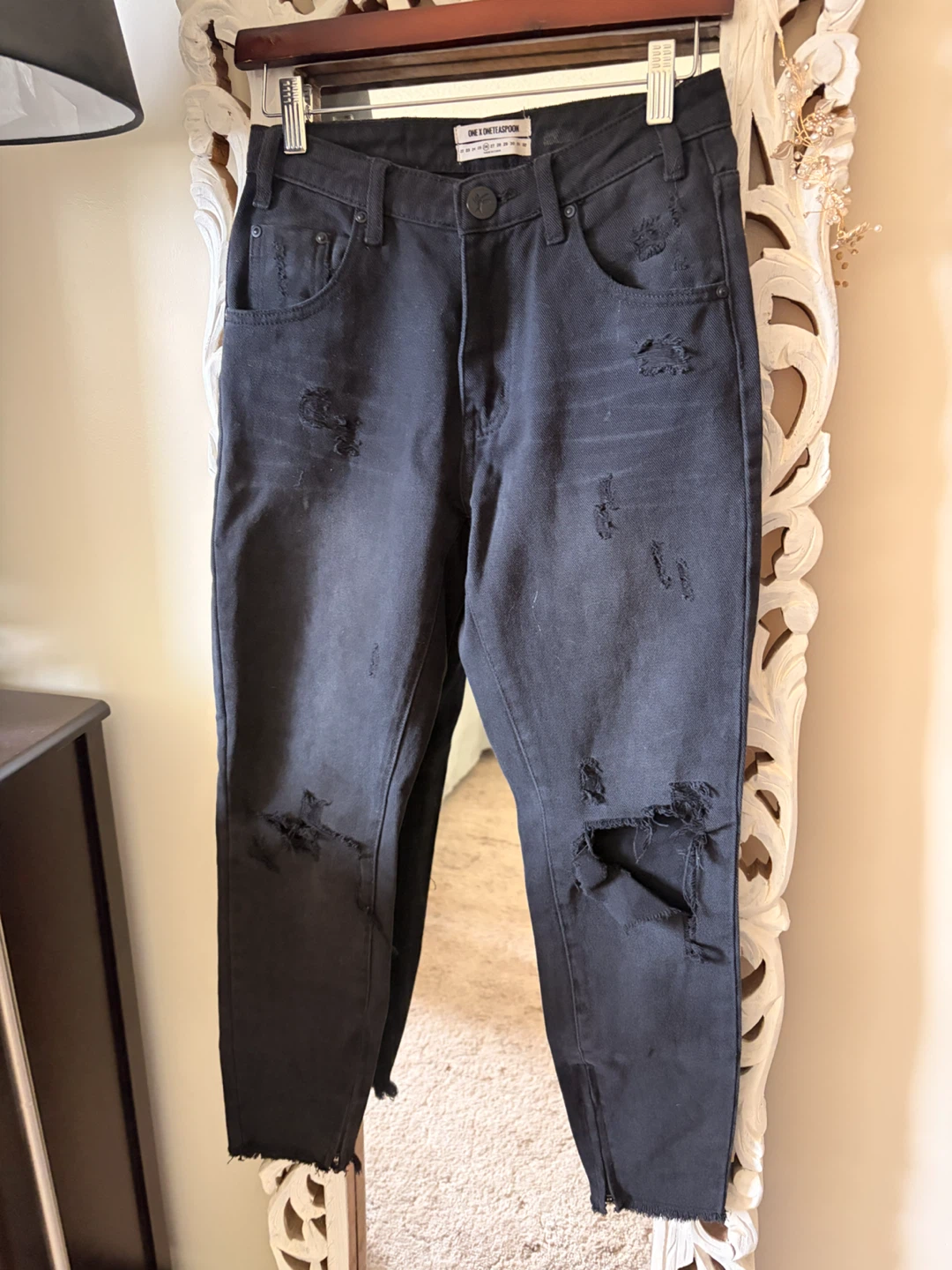 One X OneTeaspoon Freebird Jeans Black Size 26 - photo 2