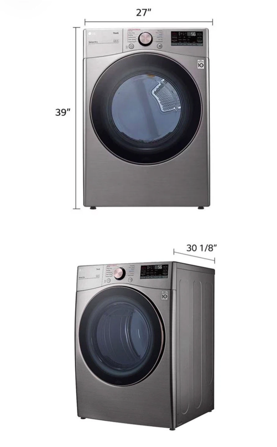 LG Graphite Steel Front-Load Electric Dryer - photo 2
