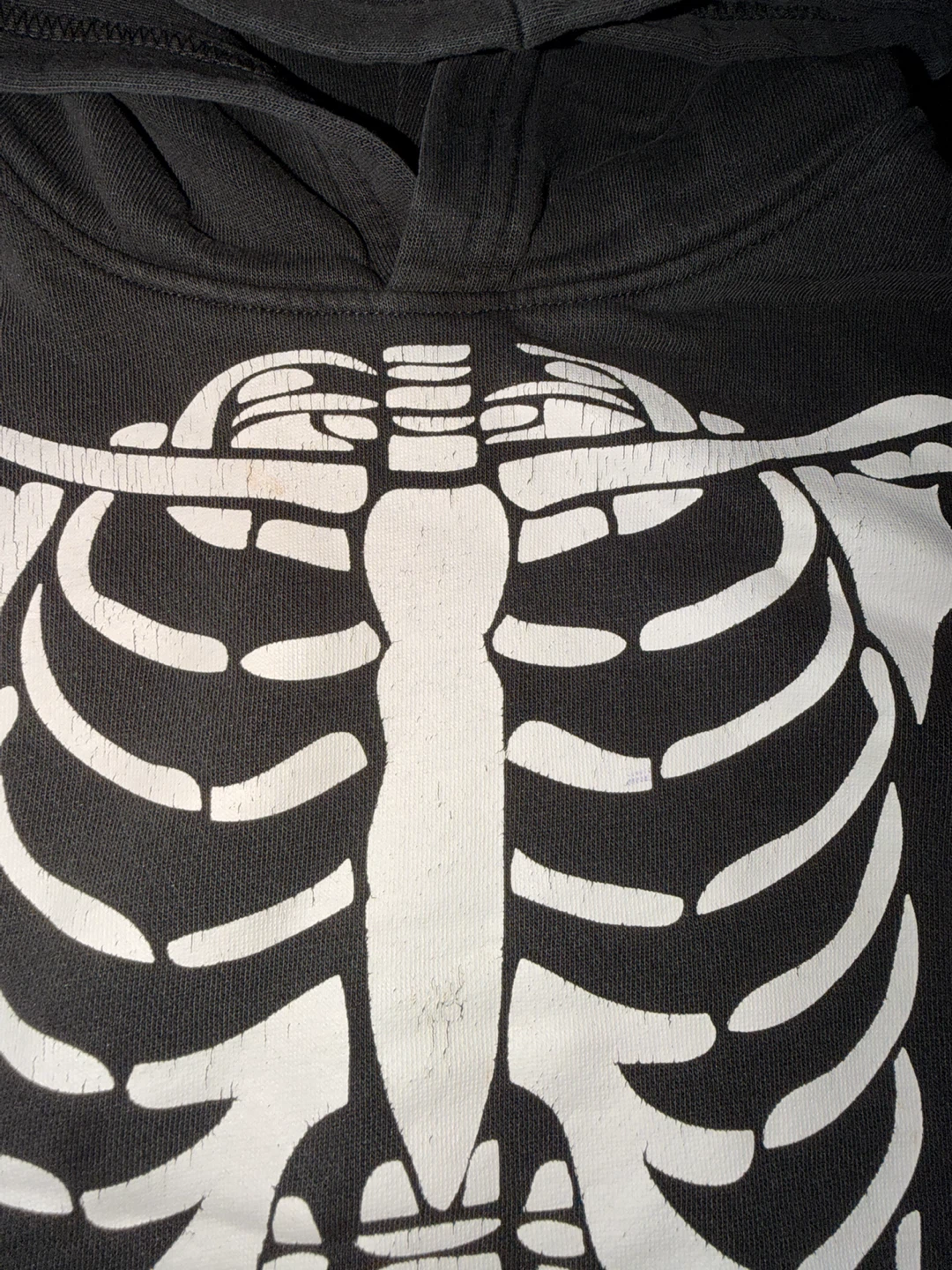 Denim & Flower Skeleton Hoodie Size 5/6 - photo 2