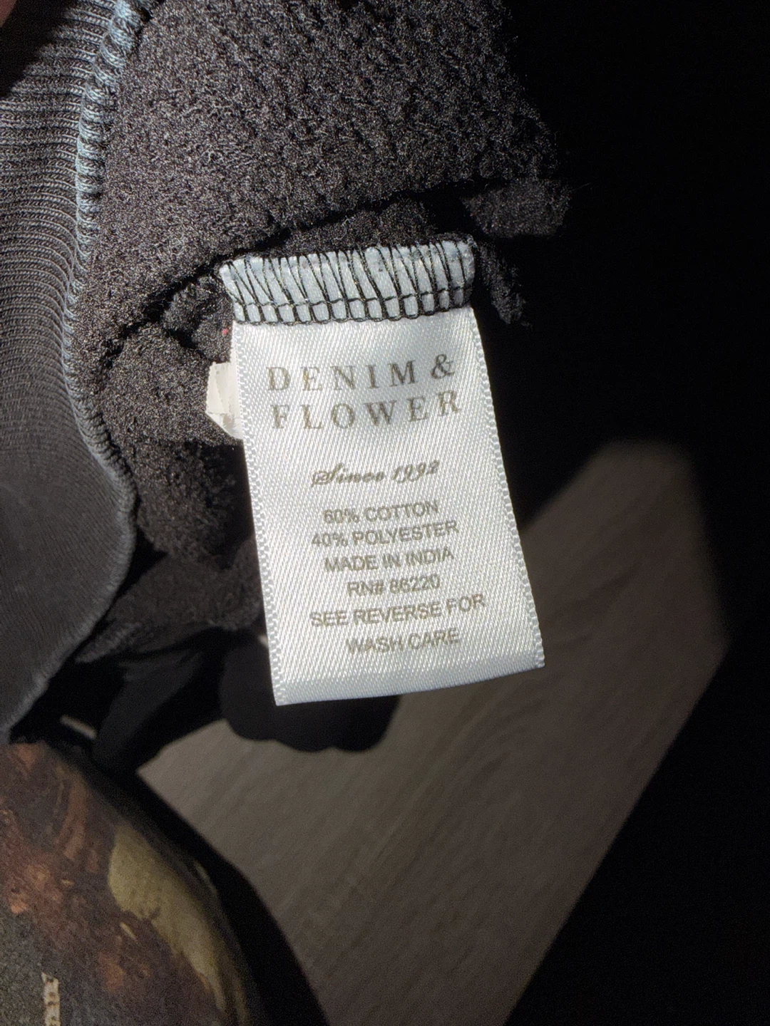 Denim & Flower Skeleton Hoodie Size 5/6 - photo 4