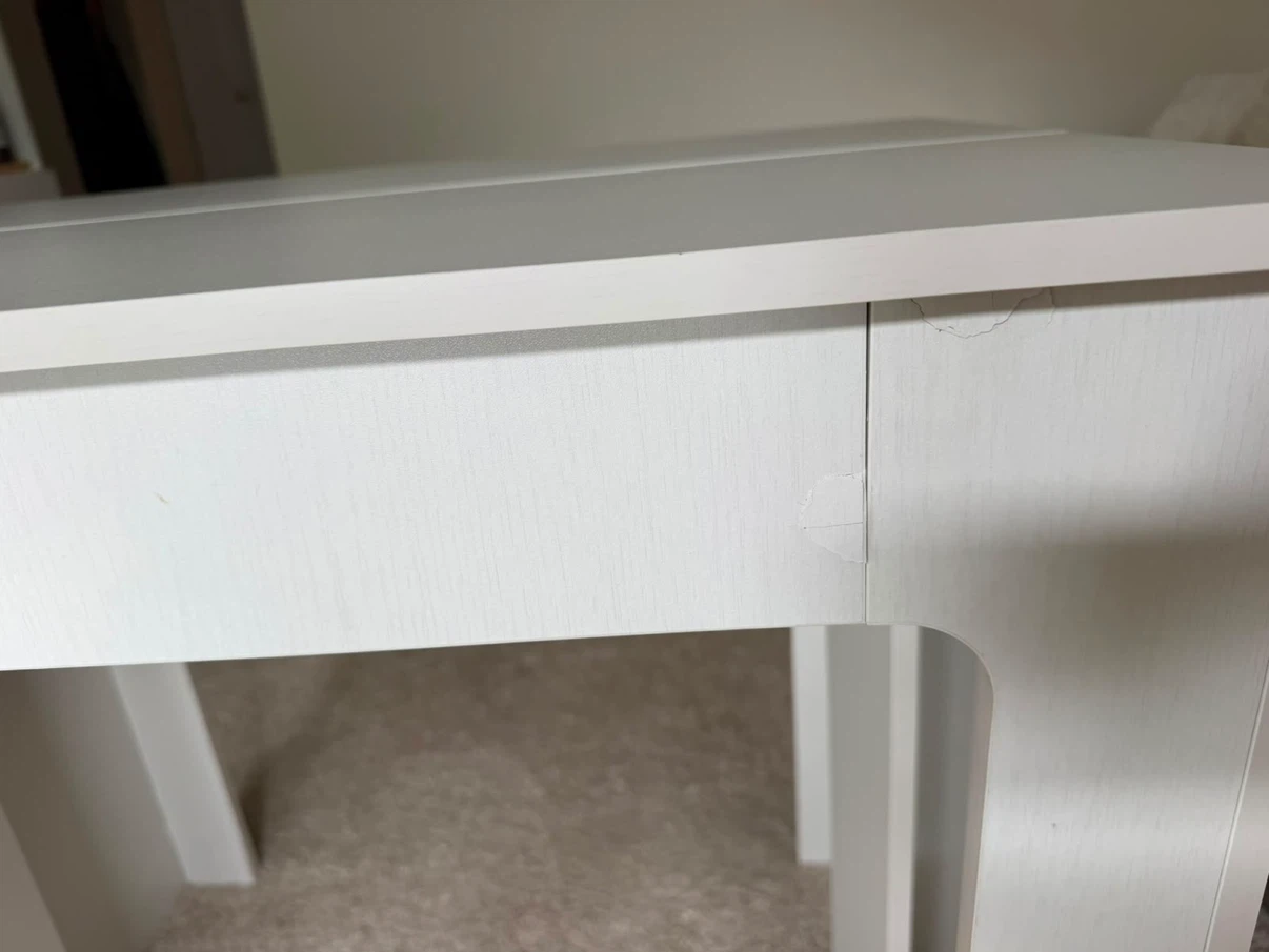 Dinning table white ( foldable extendable) - photo 5