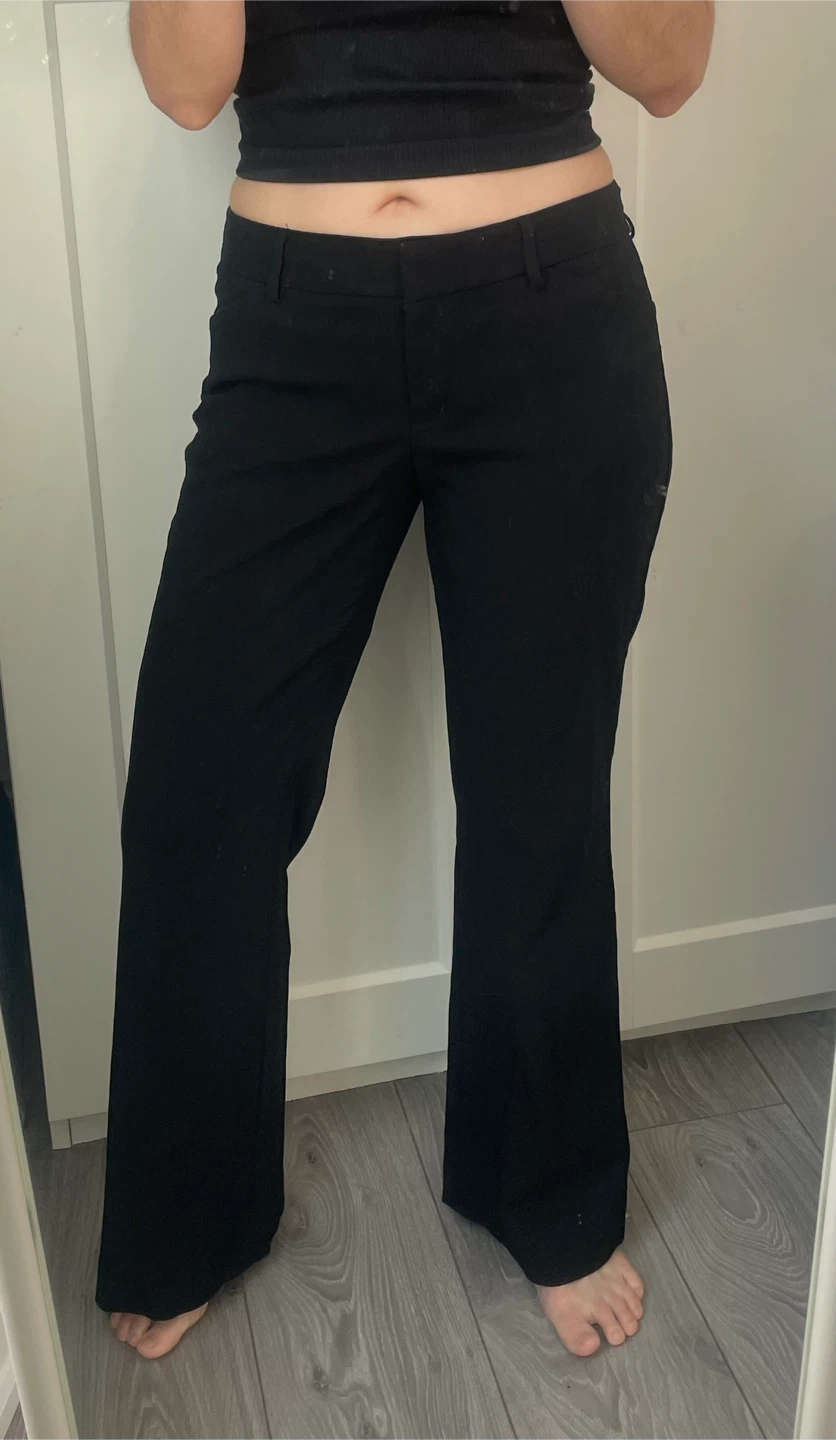 Y2K Ultra low rise Express Editor Bootcut Pants Sz 4S - photo 2