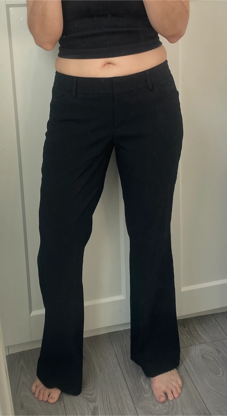 Y2K Ultra low rise Express Editor Bootcut Pants Sz 4S - photo 3