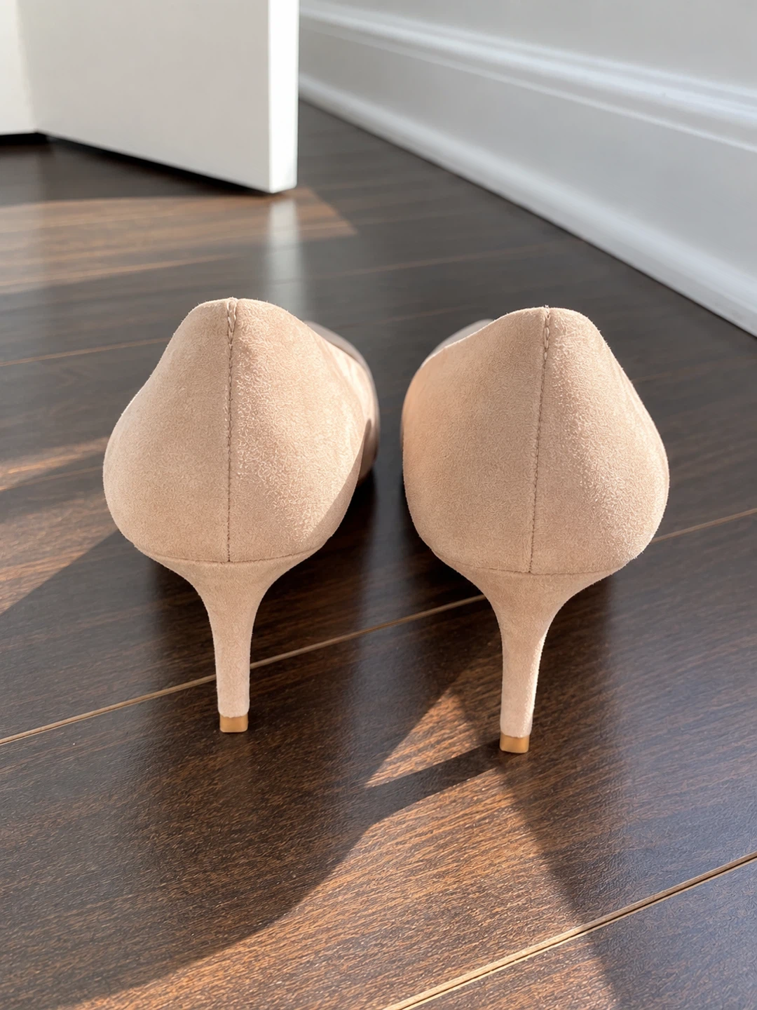 Vince Camuto Nude Suede Kitten Heels - photo 3