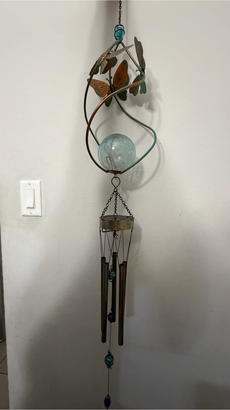 Butterfly Solar Wind Chime