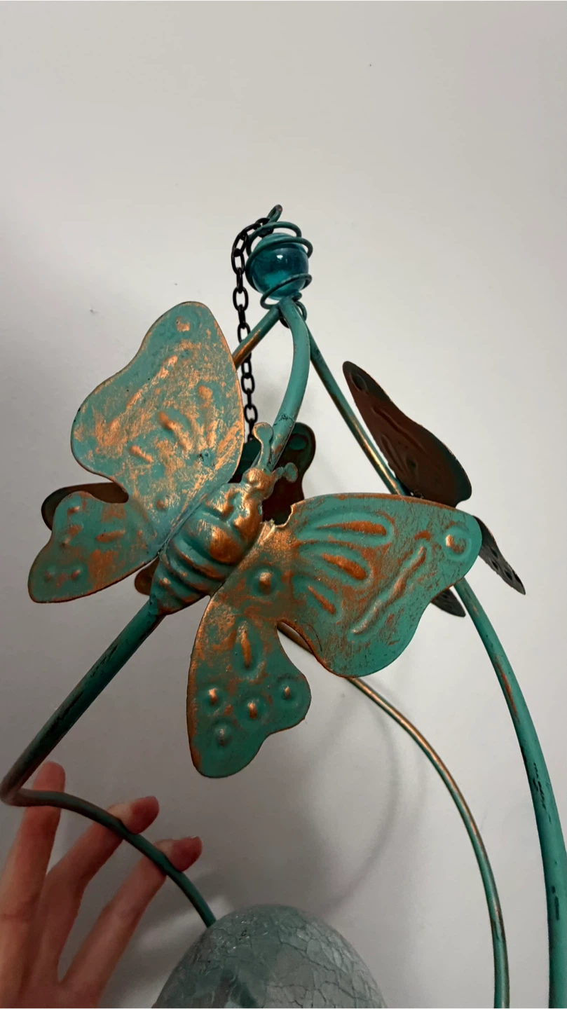 Butterfly Solar Wind Chime - photo 2