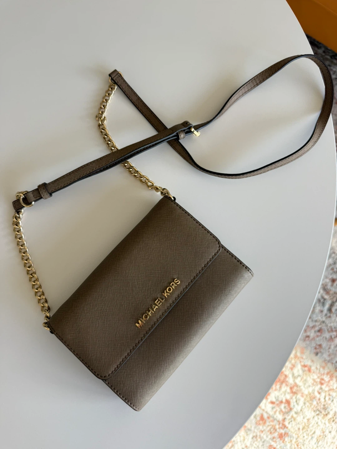 Michael Kors Saffiano Leather Crossbody Bag
