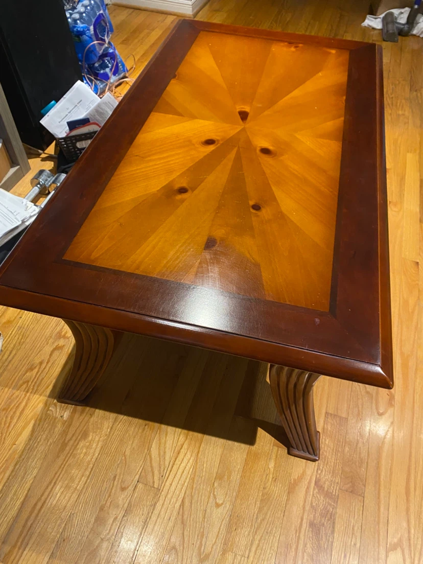 Wooden Coffee and End Table Set - photo 2