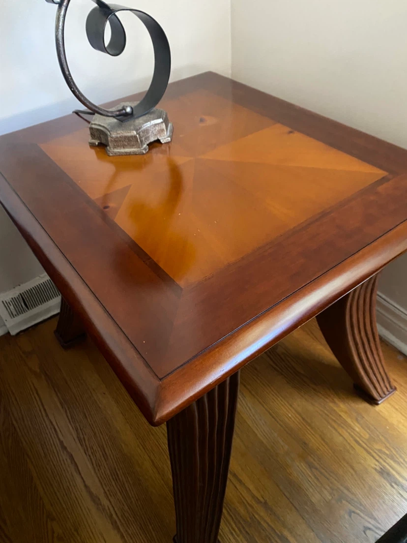 Wooden Coffee and End Table Set - photo 4