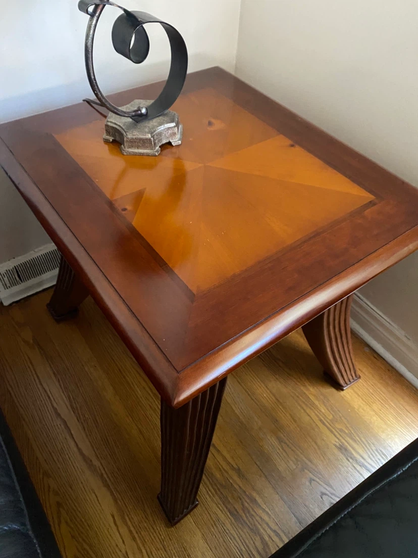 Wooden Coffee and End Table Set - photo 5