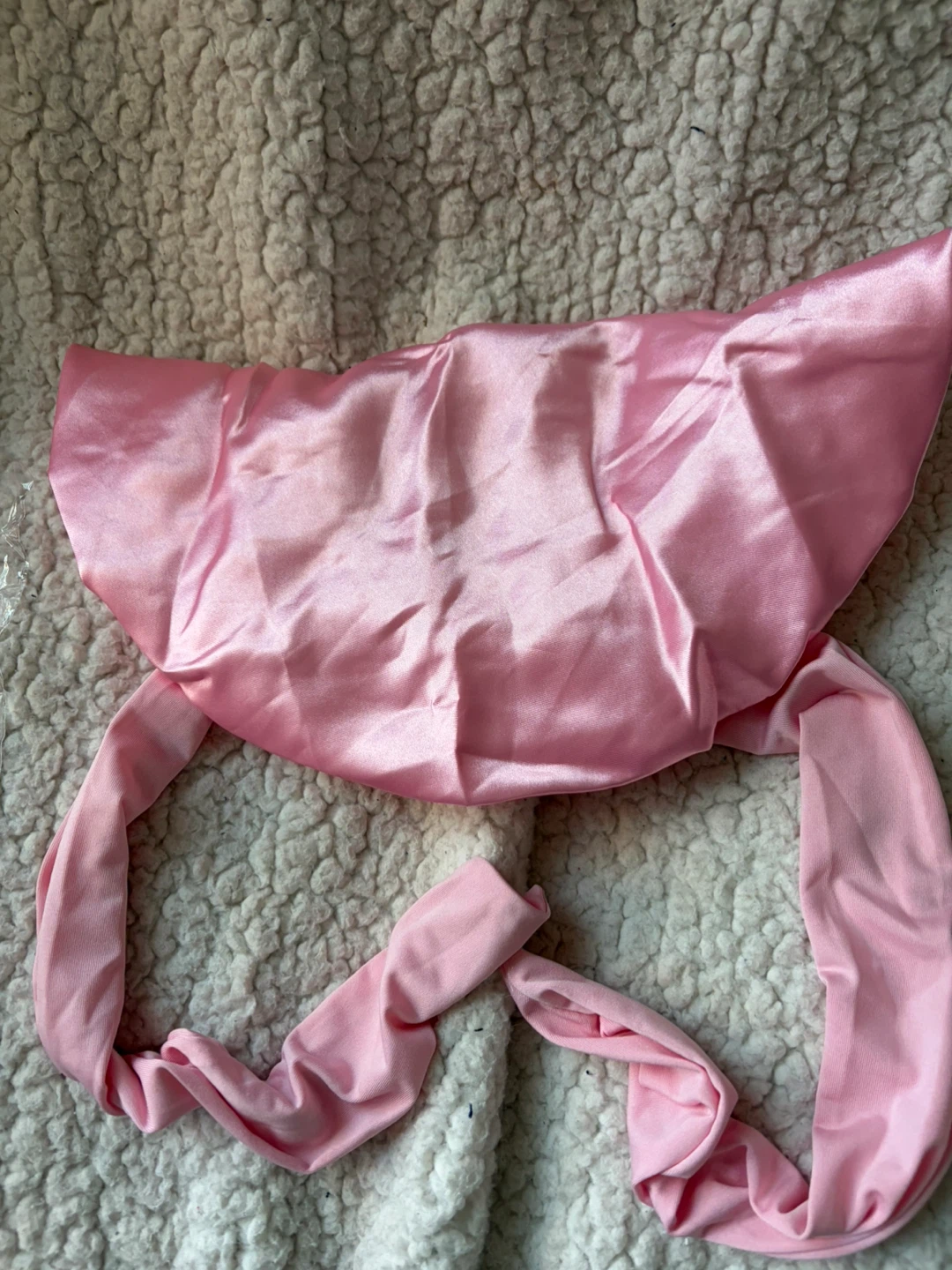 Pink Satin Sleep Bonnet - photo 2