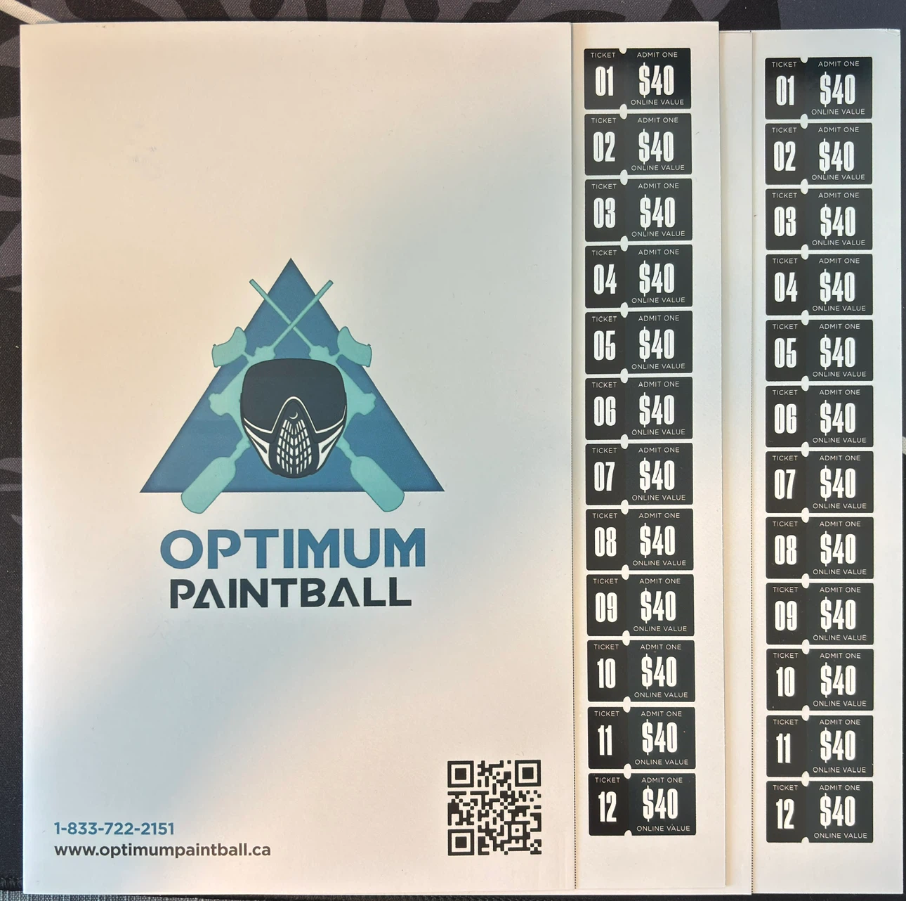 24 Optimum Paintball Admission Vouchers