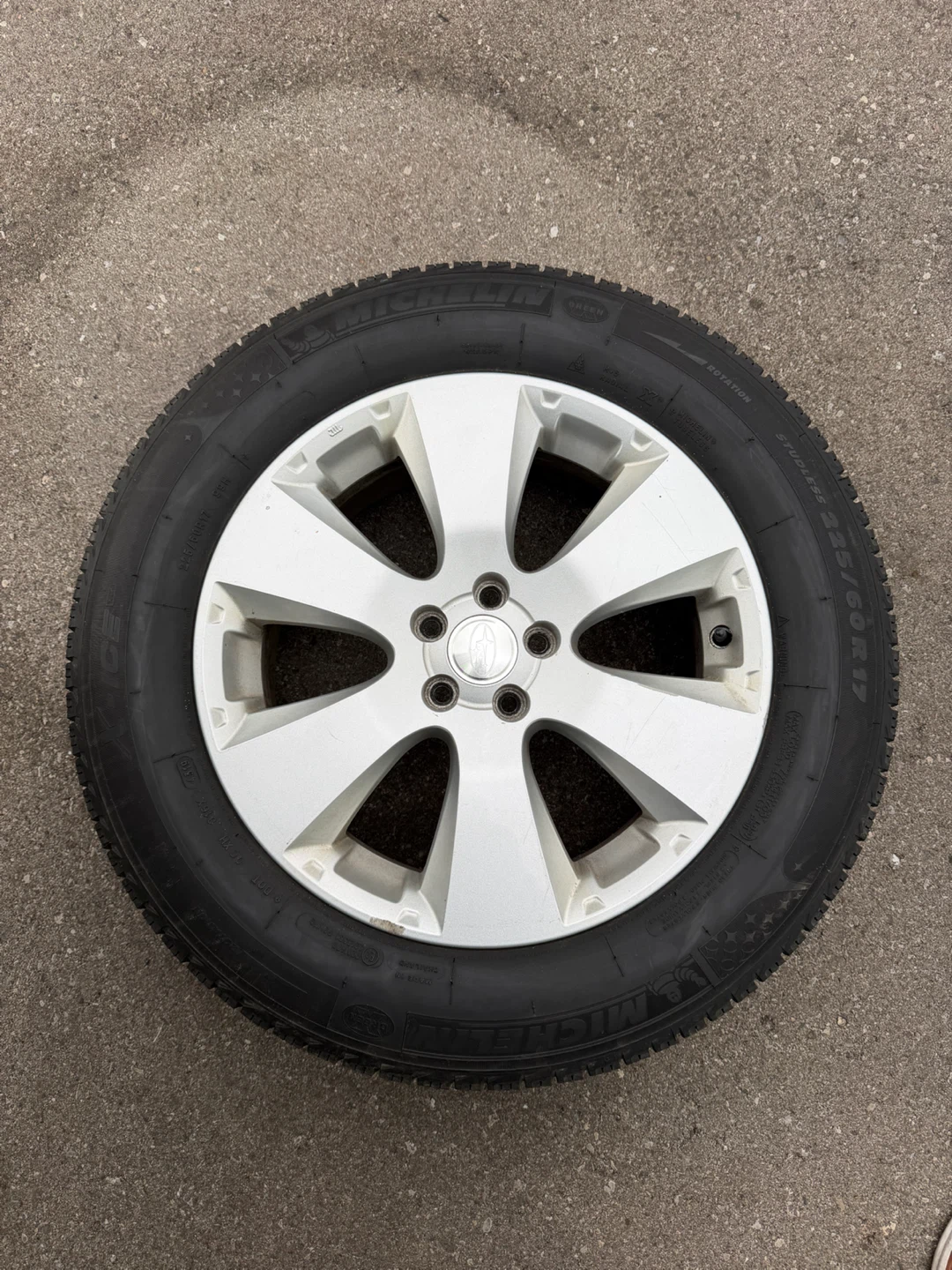 2021 Subaru Crosstrek Winters on Rims.