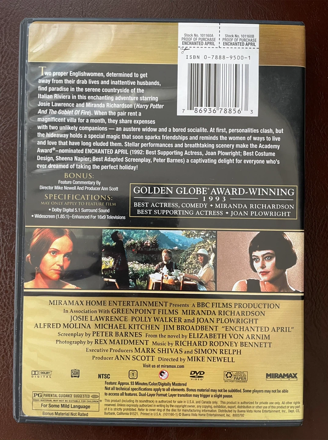 Enchanted April Dvd *OOP - photo 2