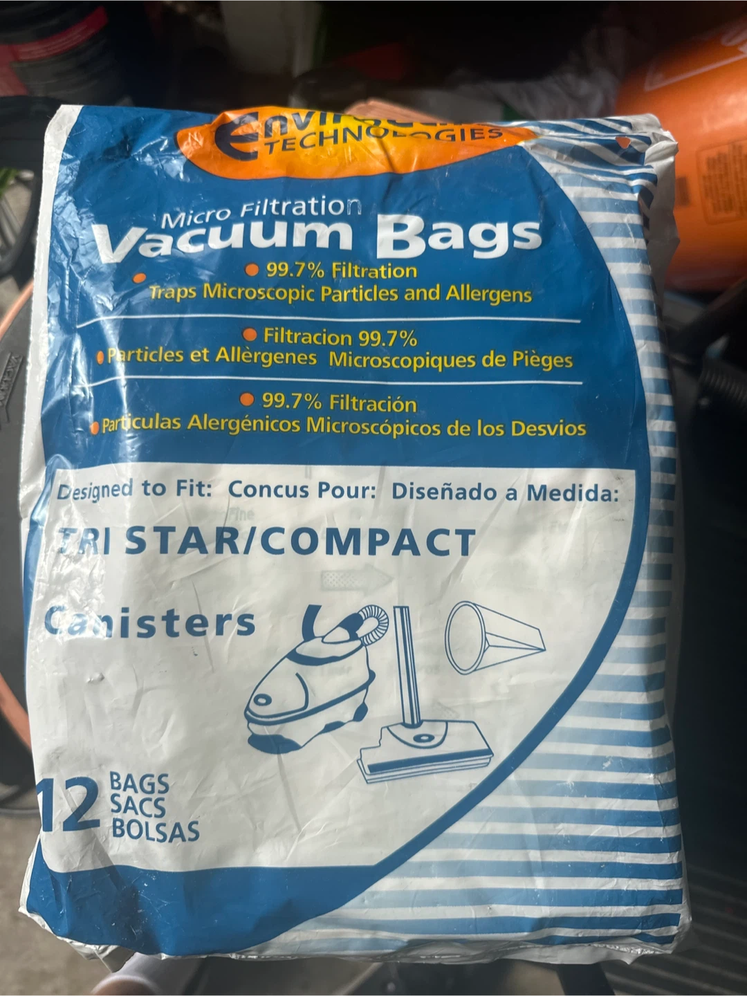 Tri star vacuum bags