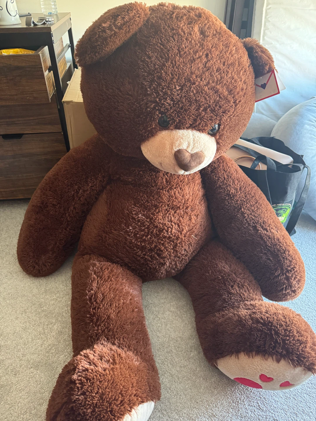 Large Brown Plush Teddy Bear - photo 2