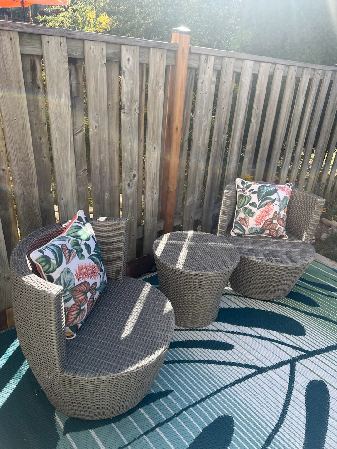 3-Piece Wicker Patio Bistro Set - photo 3