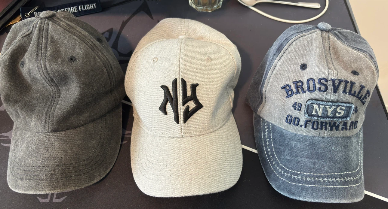 Three Baseball Caps