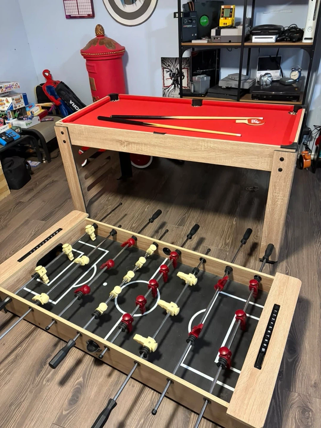 2-in-1 Combo Foosball and Pool Table - photo 3