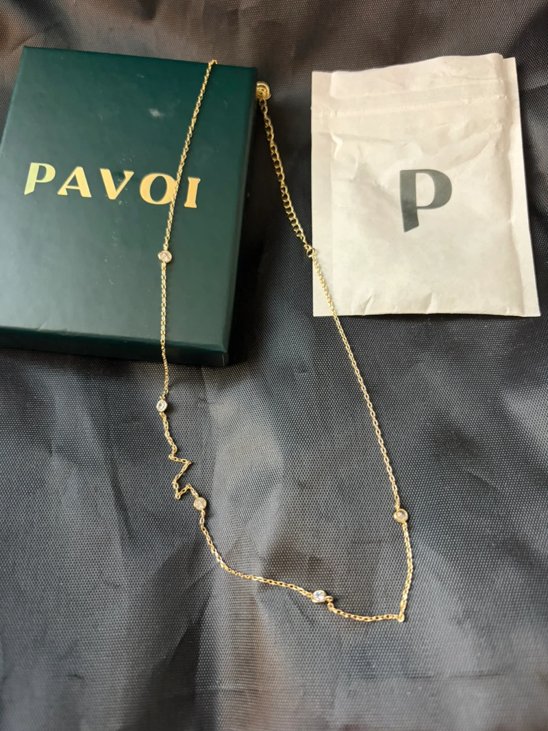 PAVOI Gold Tone Cubic Zirconium Station Necklace - photo 3