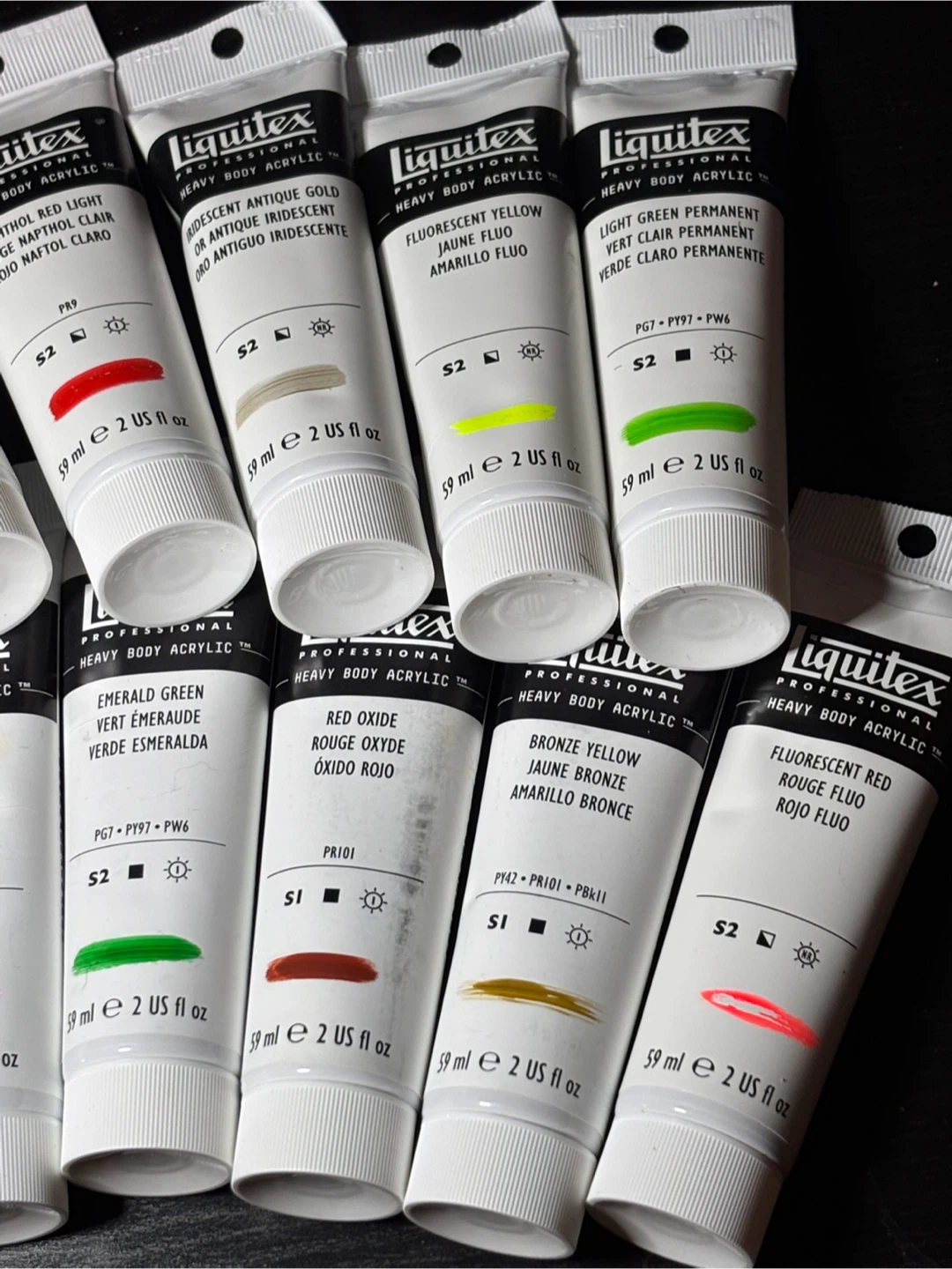 Liquitex Heavy Body Acrylic 2oz tubes lot of 16 - photo 4
