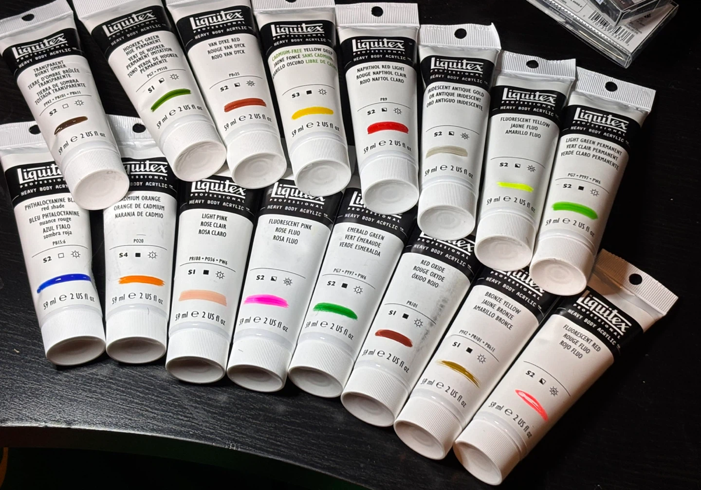 Liquitex Heavy Body Acrylic 2oz tubes lot of 16