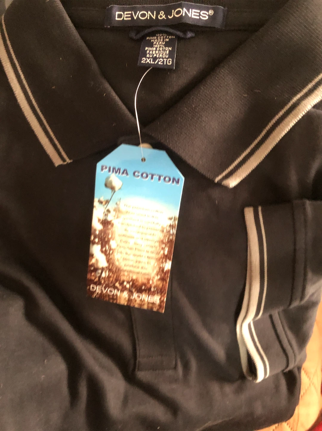 2xL Neavy blue and pink lined  Men's  Shirt - photo 2