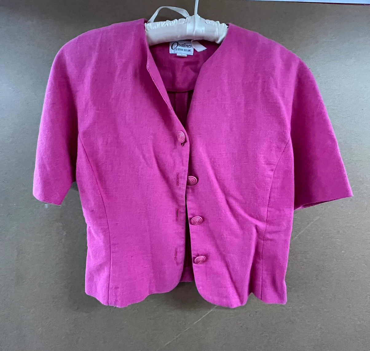 Ladies  Debora Kuchme Pink Jacket Size 4