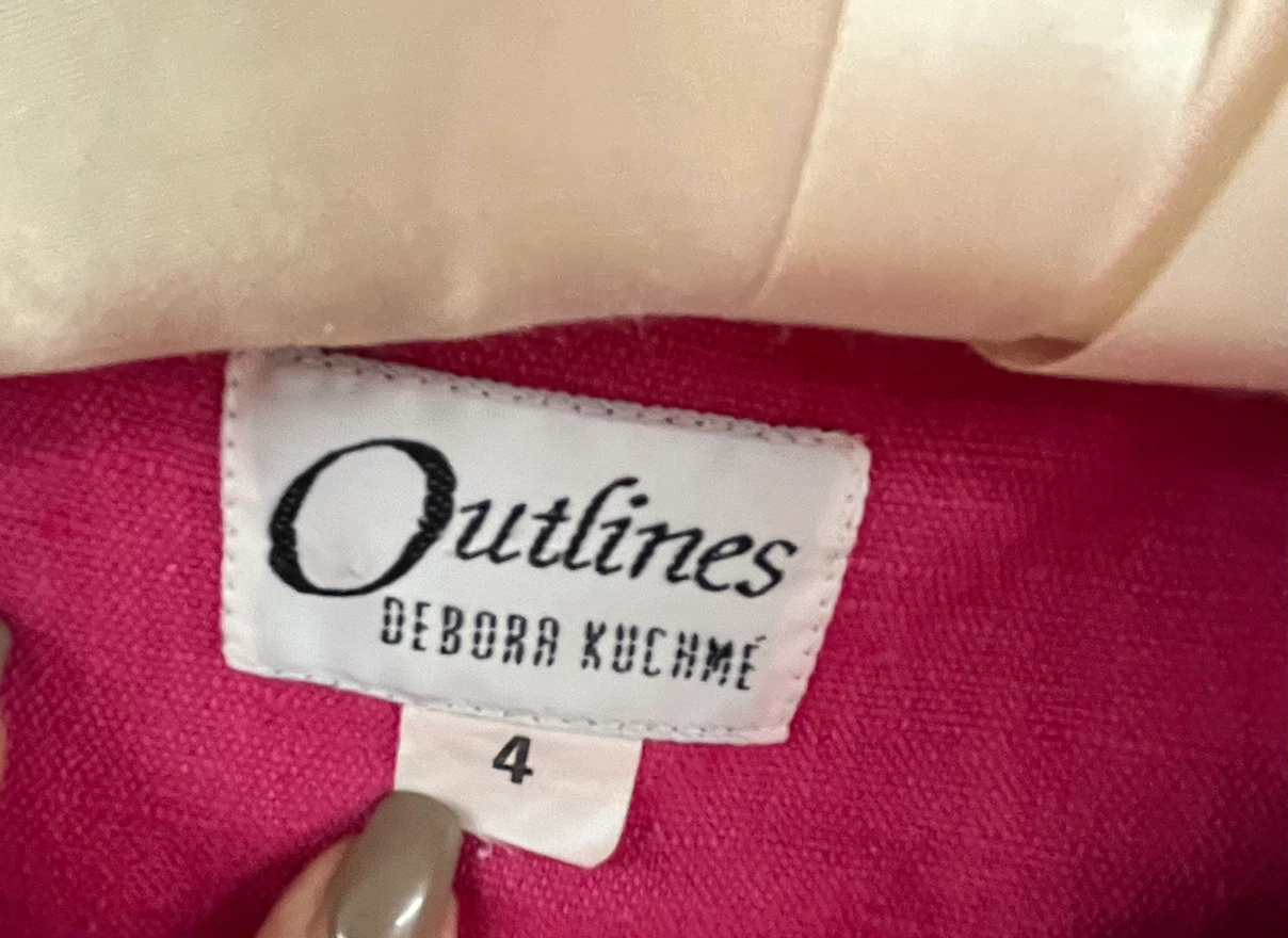 Ladies  Debora Kuchme Pink Jacket Size 4 - photo 3
