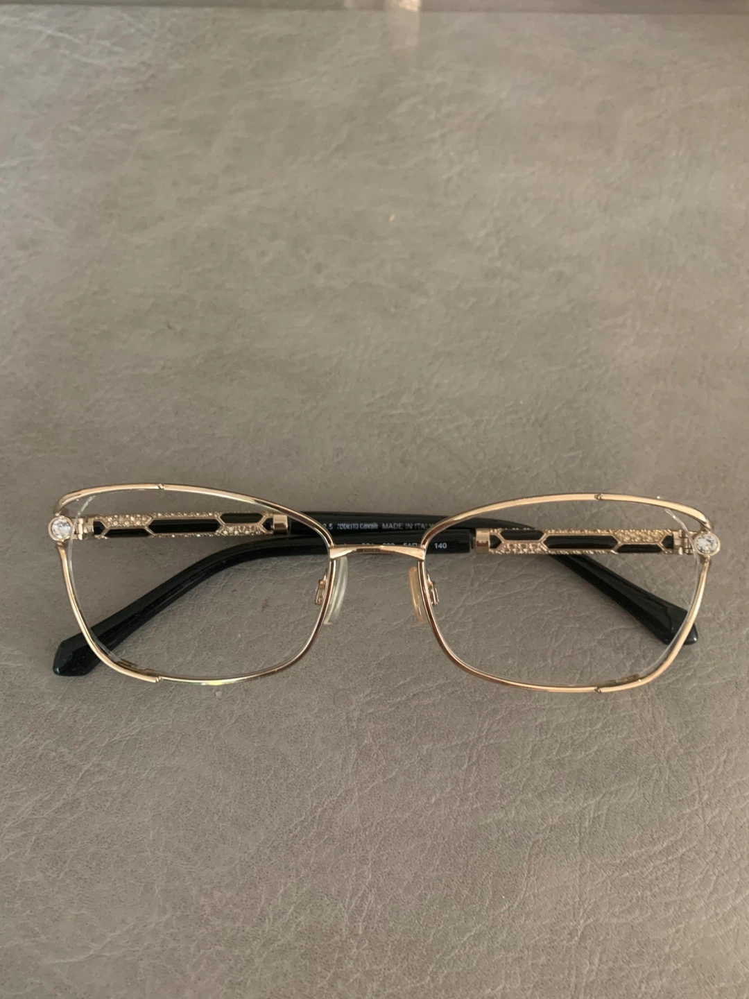 Roberto Cavalli Gold-Tone Eyeglass Frames