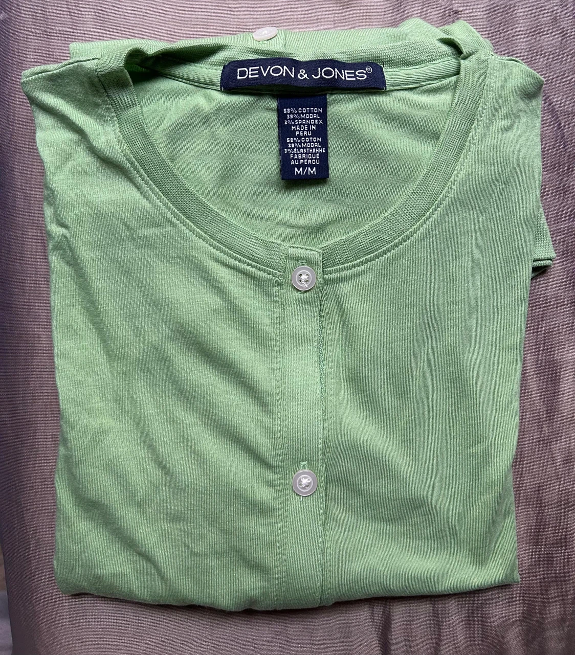 Medium Two Devon & Jones Shirts white and green - photo 2