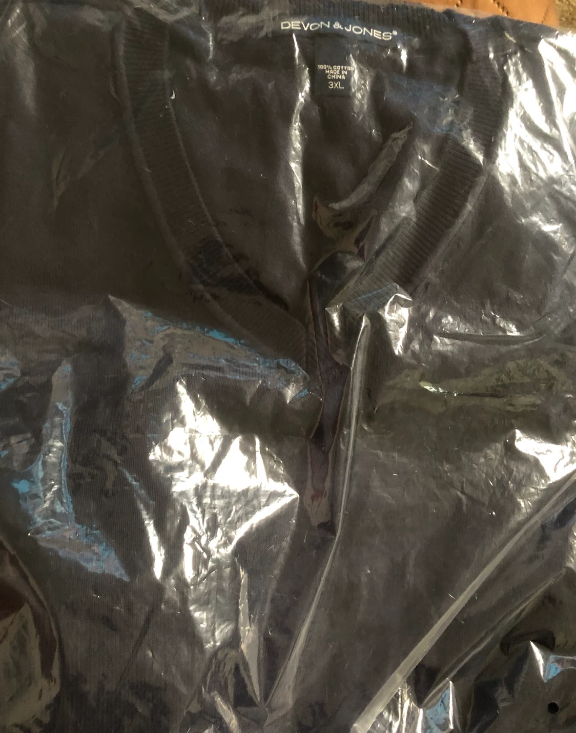 3XL Cotton V-Neck Sweater - photo 2