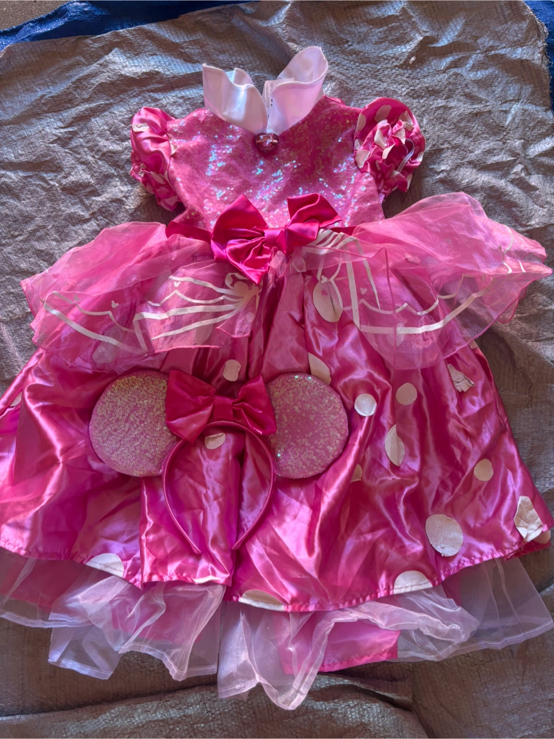 LU Disney Minnie Mouse Dress and Ears Set