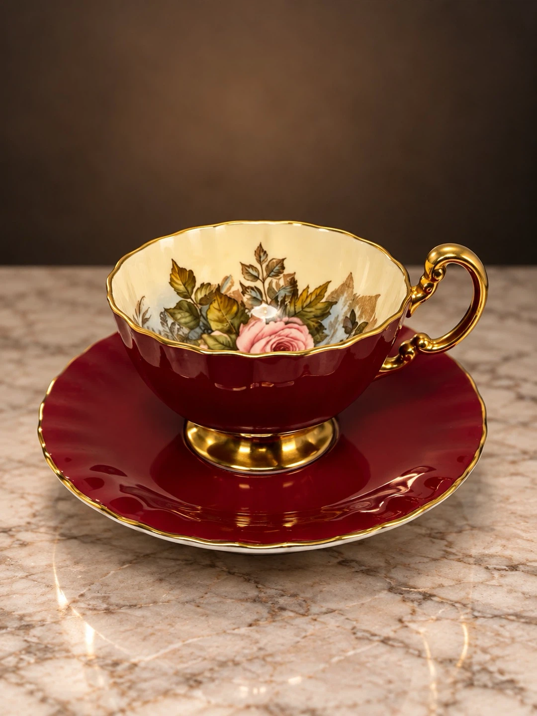 Aynsley England Fine China Tea Cup and Saucer Set - photo 5