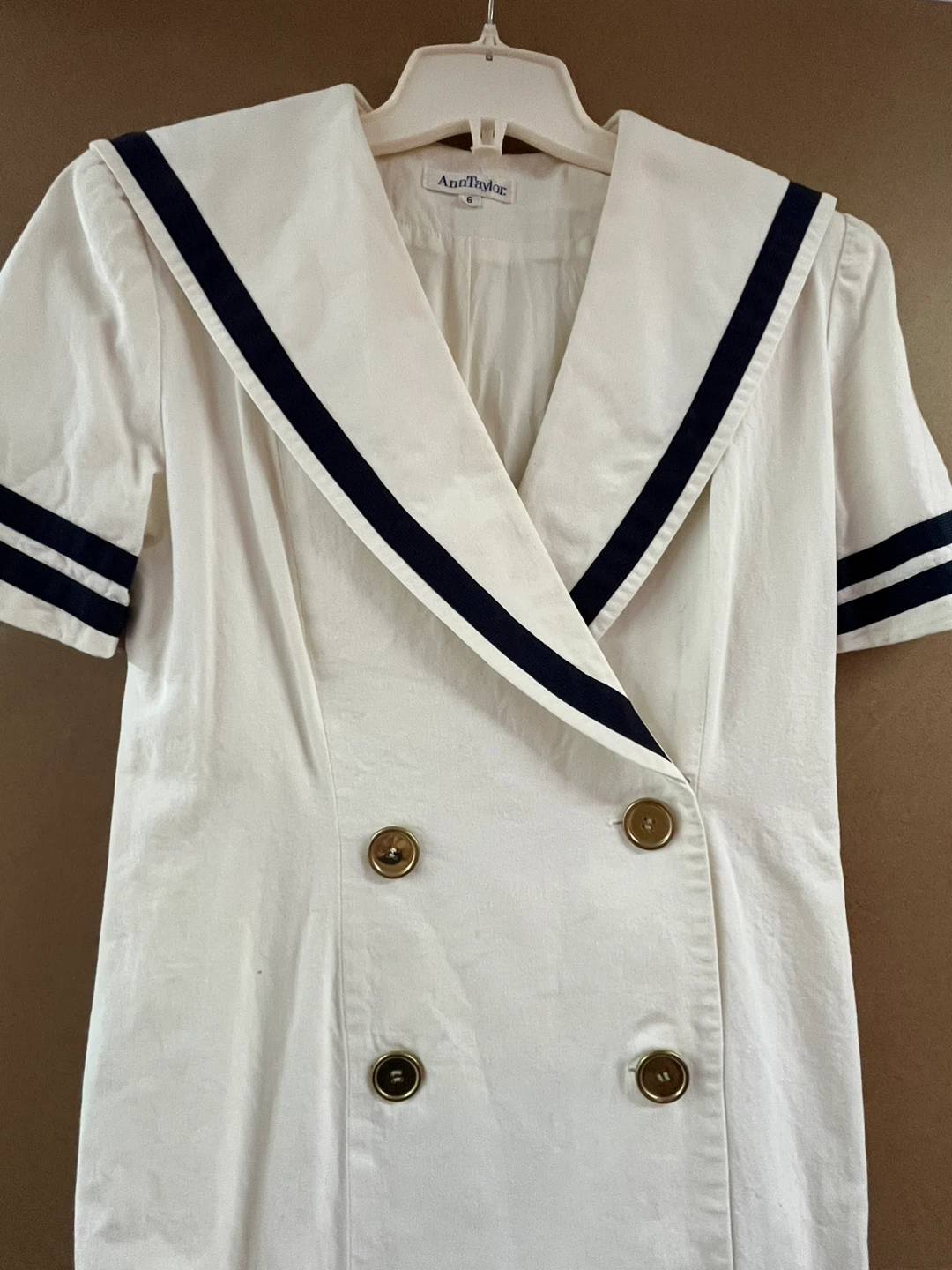 Ann Taylor Sailor Dress White Size 6 - photo 2