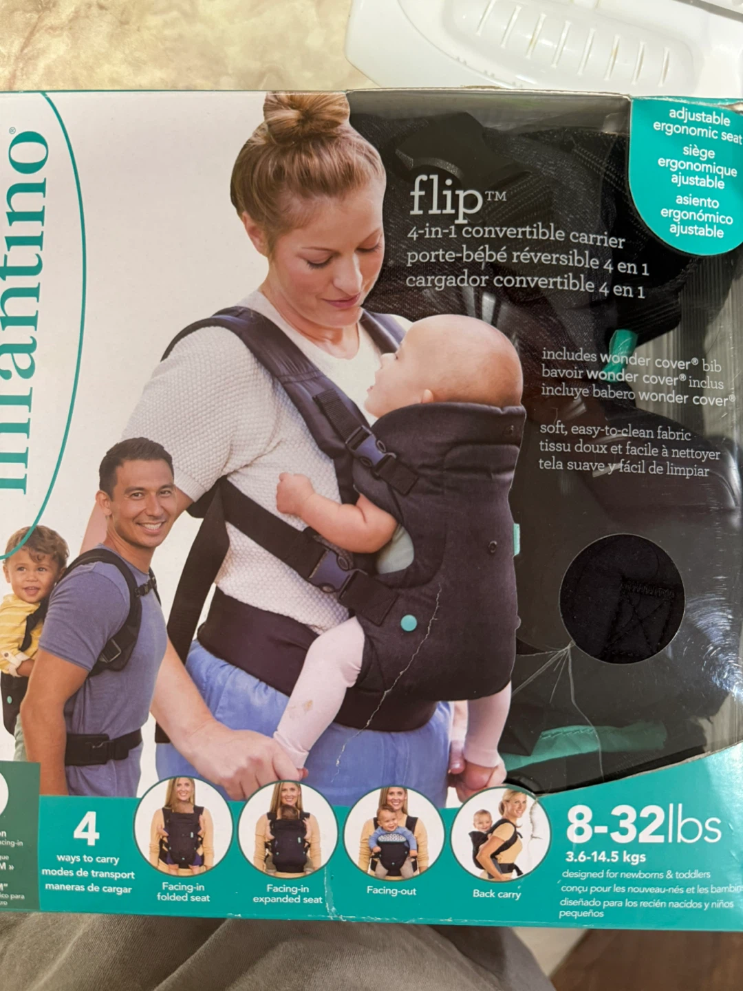 Infantino Flip 4-in-1 Convertible Baby Carrier - photo 3