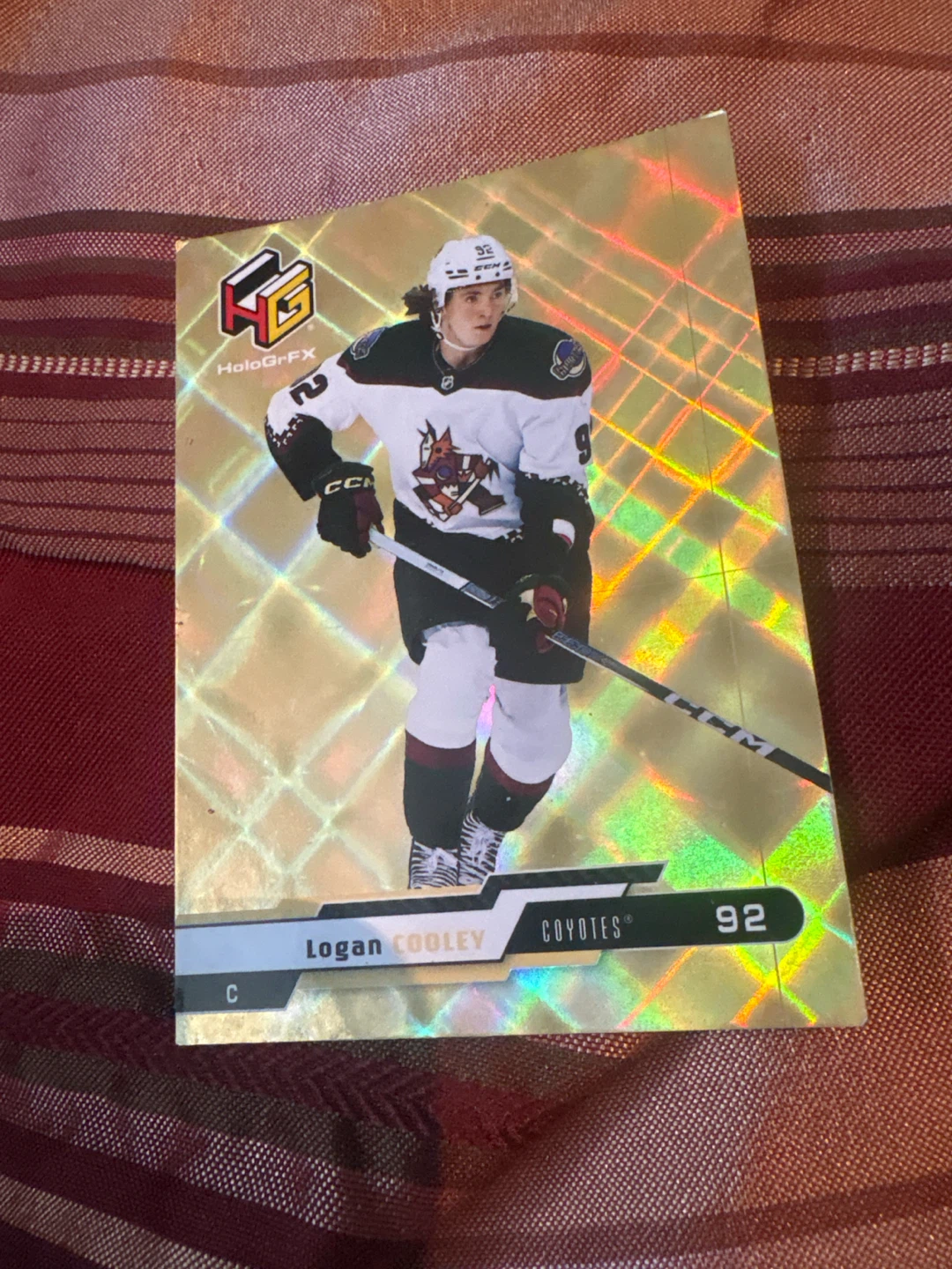 2023-24 Upper Deck Logan Cooley HoloGrFX Trading Card