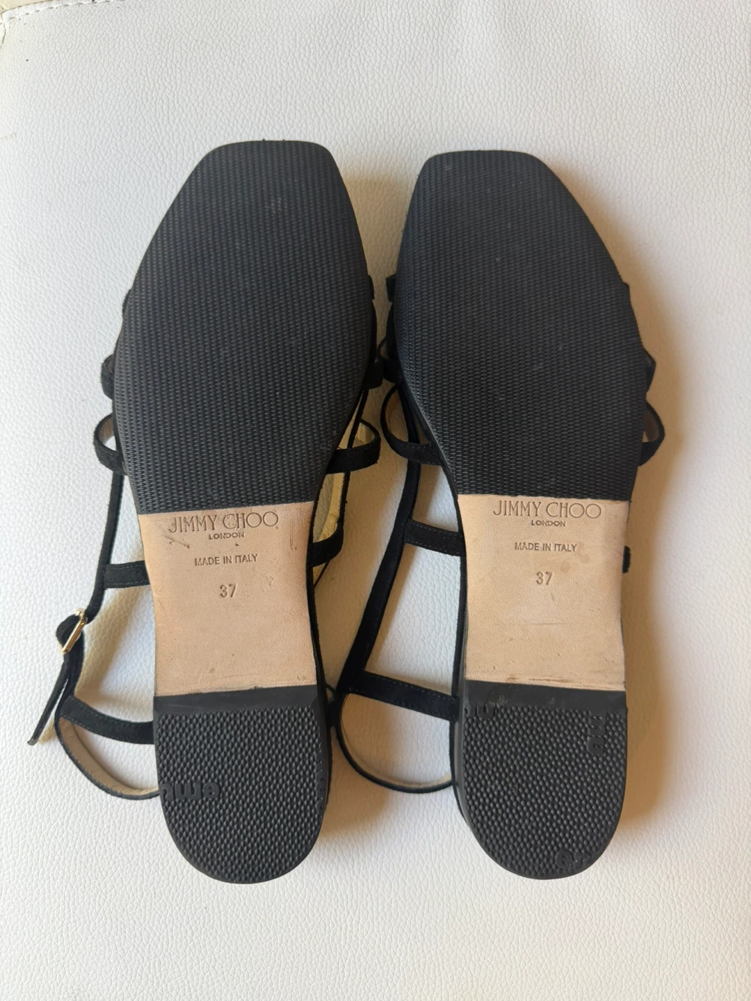 Jimmy Choo black suede sandals, size 7/37 - photo 2