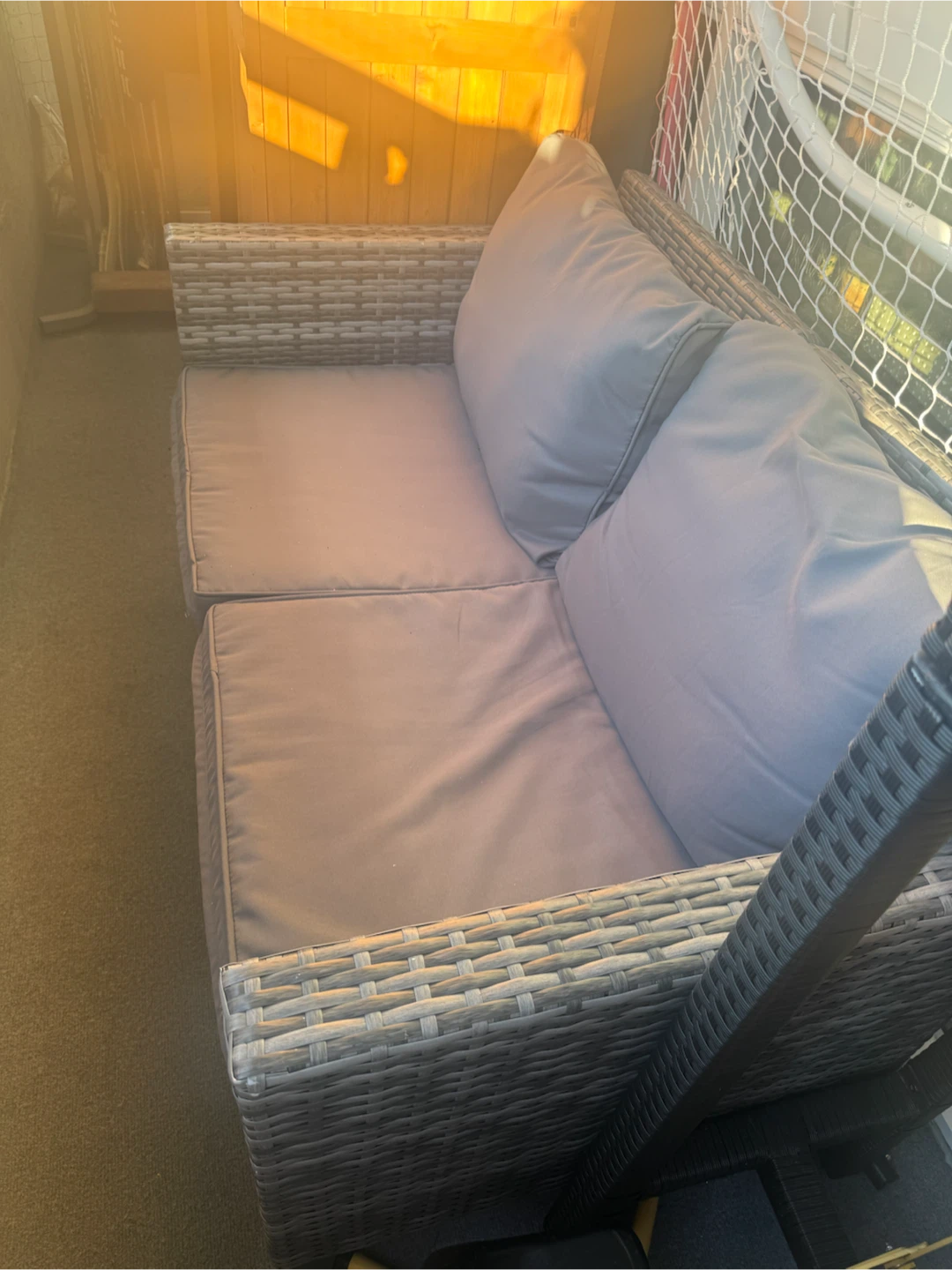 2 seat love seat patio like new - photo 2
