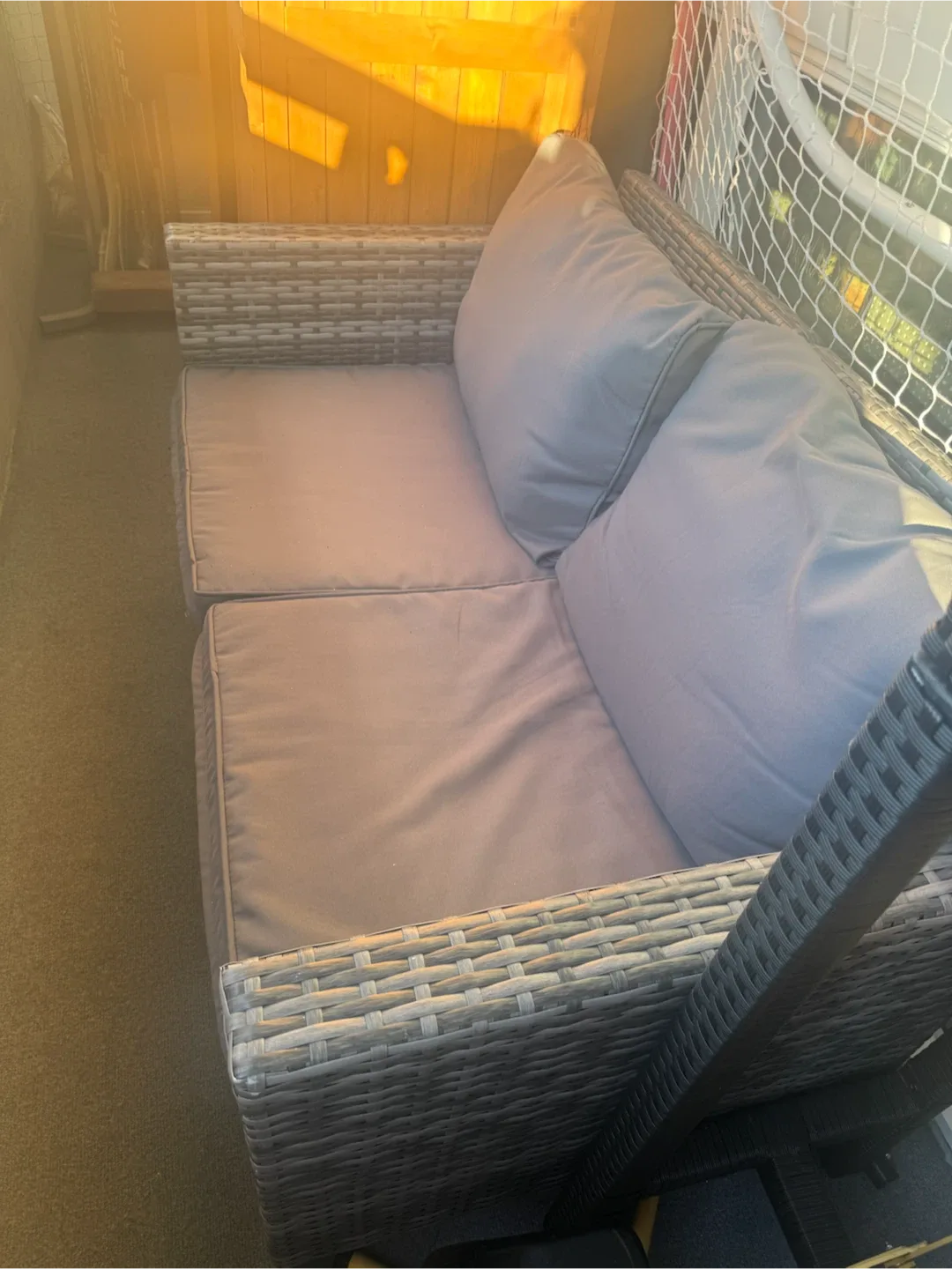 2 seat love seat patio like new - photo 2